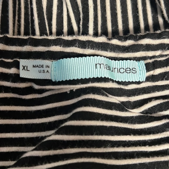 Maurice’s black/cream strapless dress - Picture 2 of 2